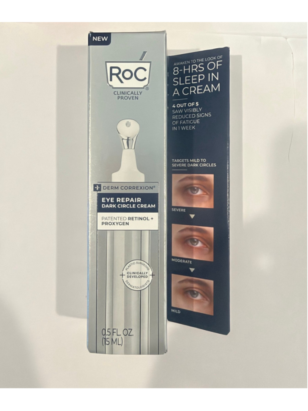 RoC DERM CORREXION Eye Repair Dark Circle Cream 0.5 oz Retinol NEW